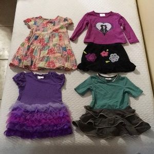 Hanna Andersson Dress and Skirt/Top Lot, size 90 or 3T